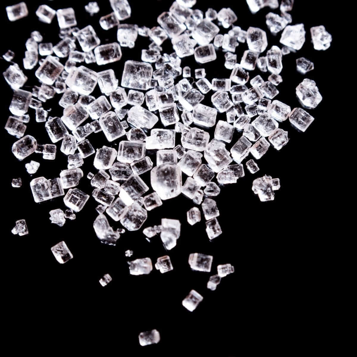 Sugar crystals under magnification by Panic_attack via iStock